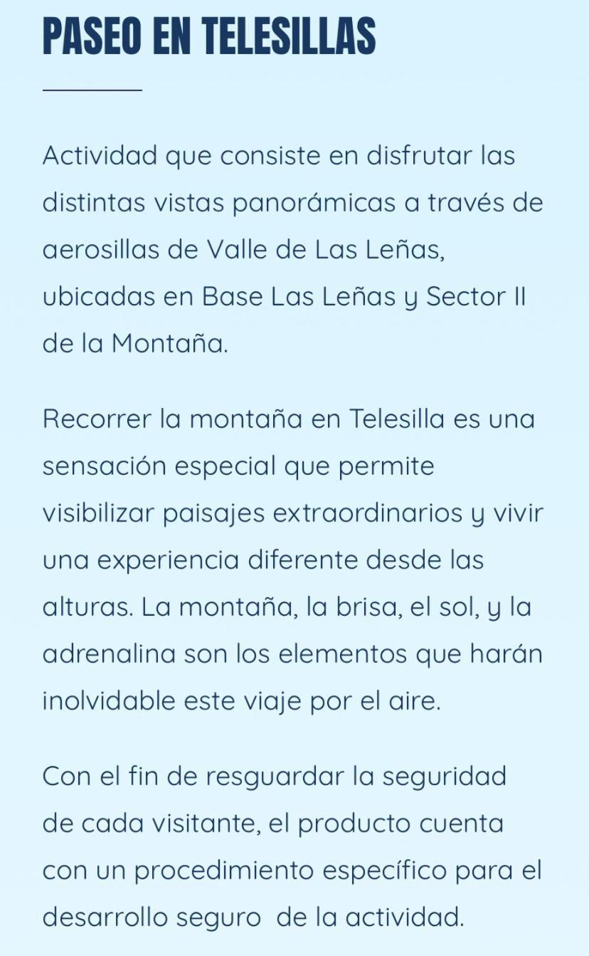 Departamento Dentro Del Centro De Sky Valle De Las Lenas, Edificio Esparta *